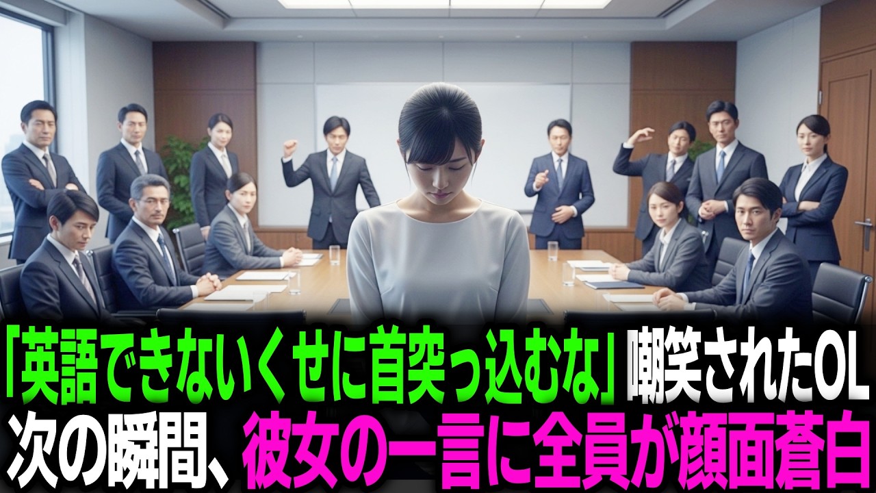 「英語できないくせに」アメリカ顧客の前でバカにされた25歳契約社員…しかし彼女が口を開くと会議室が凍りついた