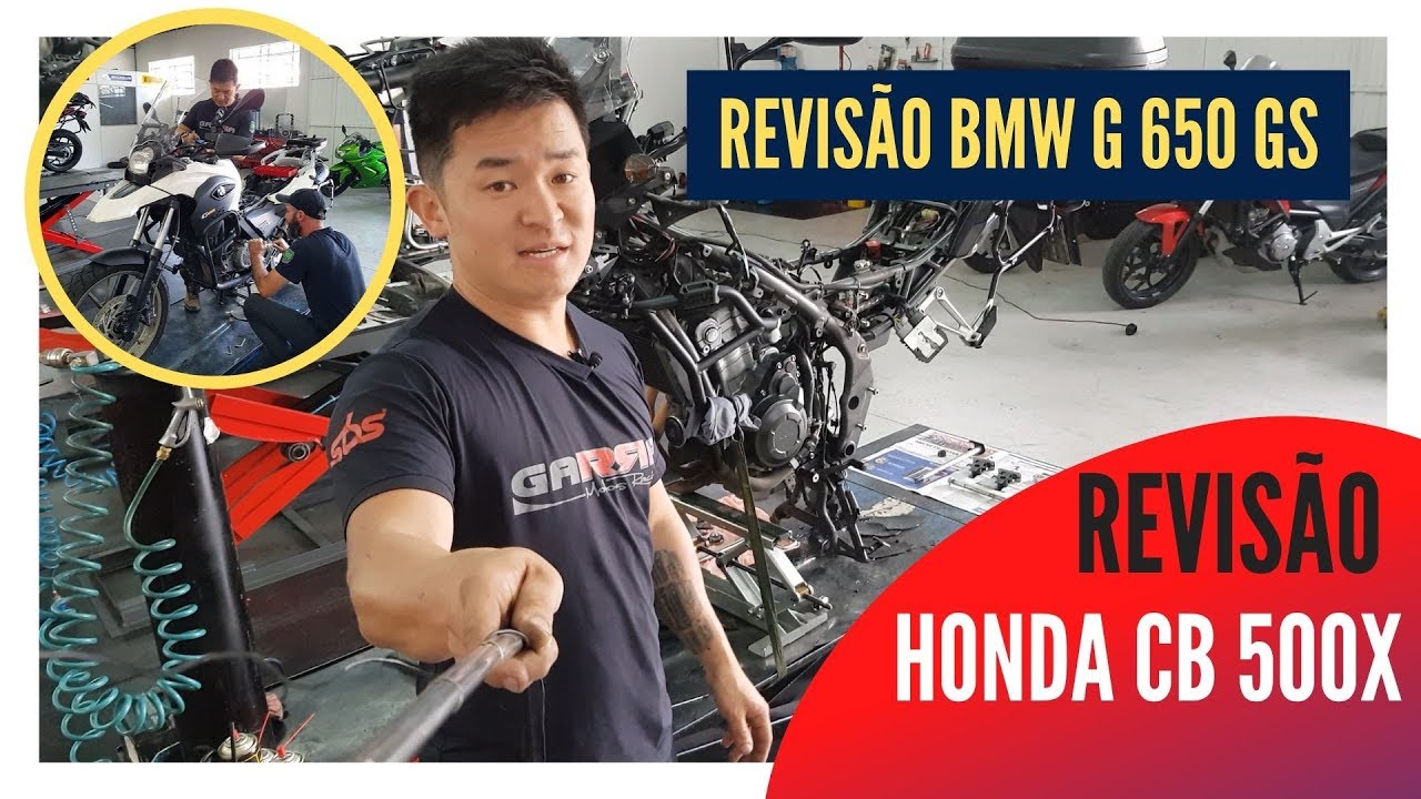 REVISÃO BMW G 650 GS + REVISÃO HONDA CB 500X  ✌️😀