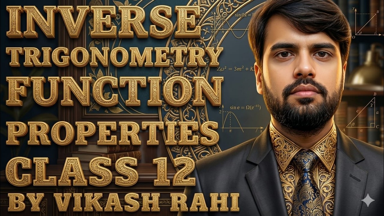 INVERSE TRIGONOMETRY FUNCTION(PROPERTIES)| CLASS-12 | KC SINHA |VIKASH RAHI@kartarclassesdaudnagar