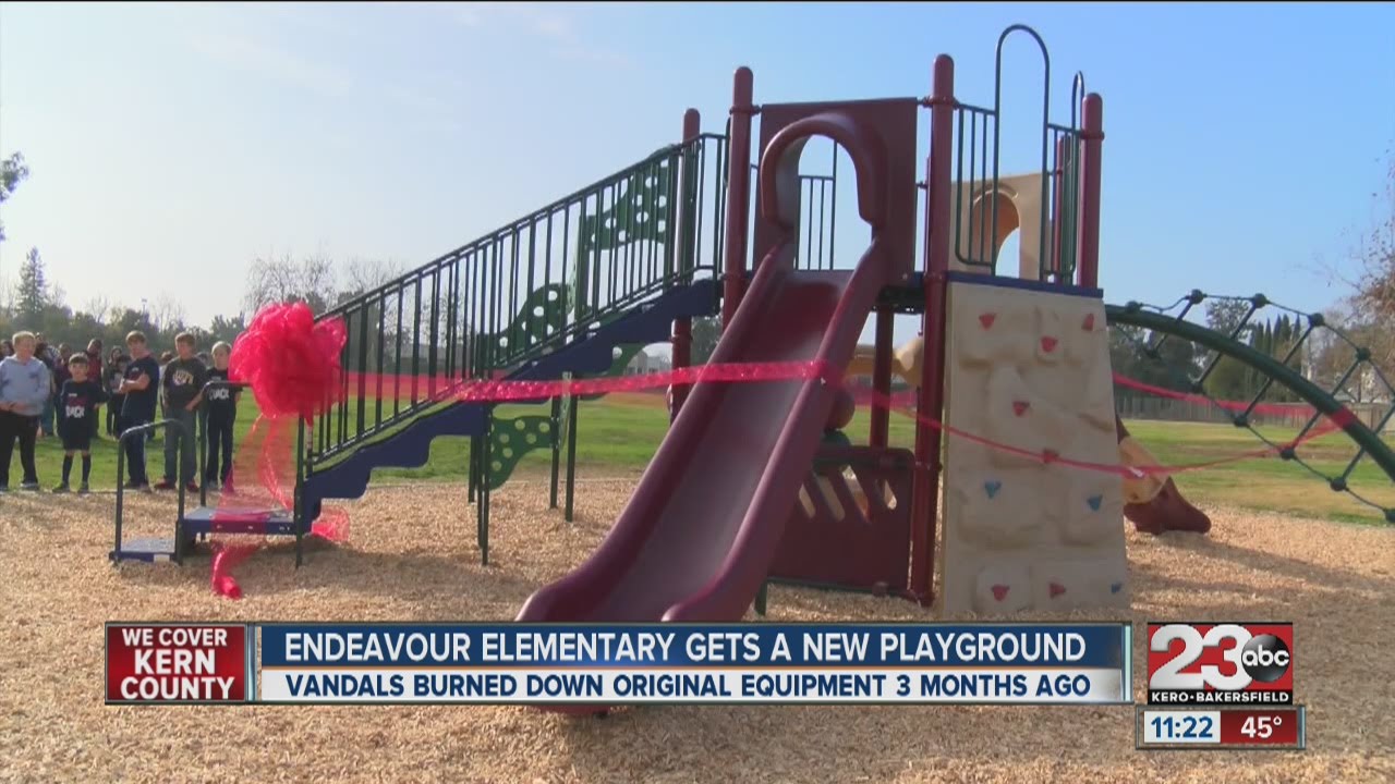 Ceremony held at new Endeavour Elementary School playground
