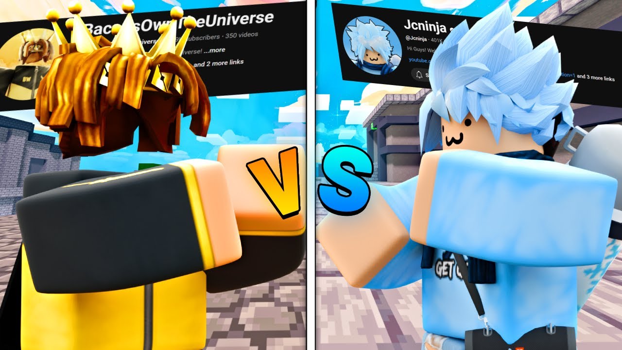 VERSING One Of The BIGGEST Roblox Bedwars Youtubers! (Ft. @Jcninja)