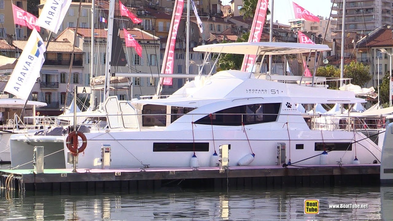 2019 Leopard 51 Power Catamaran - Deck and Interior Walkaround - 2018 Cannes Yachting Festival