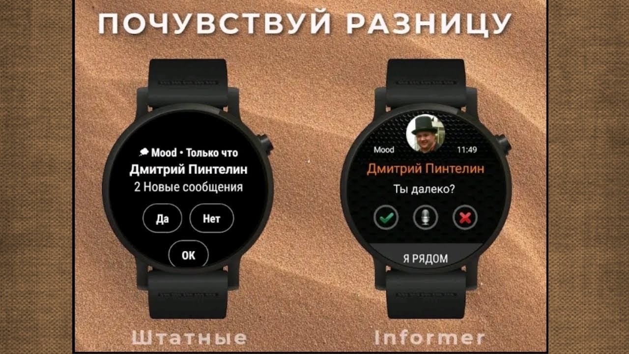 Лучшее приложение уведомлений для Galaxy Watch 4 и часов на WearOS Informer