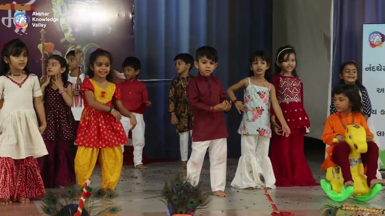 05 Manki I AKSHAR KNOWLEDGE VALLEY I JANMASHTAMI CELEBRATION IN AKV I PRE SCHOOL I DANCE I KIDS