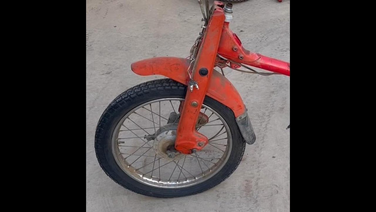 Part 6 of 20, Bringing the 1967 Honda CT90 back to Life - Disassembly - Front Wheel - Forks - shocks