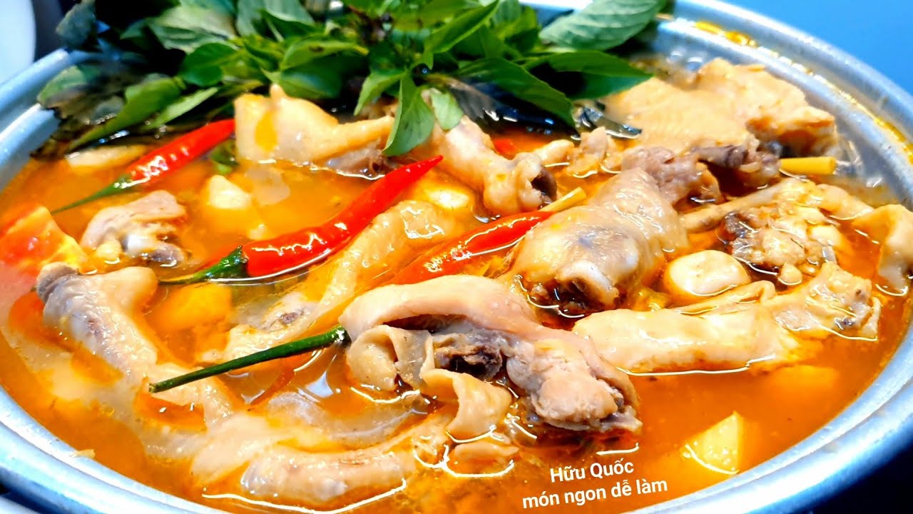 cách nấu LẨU GÀ LÁ QUẾ CHUA CAY thật ấm lòng ngày se se lạnh @huuquocmonngondelam