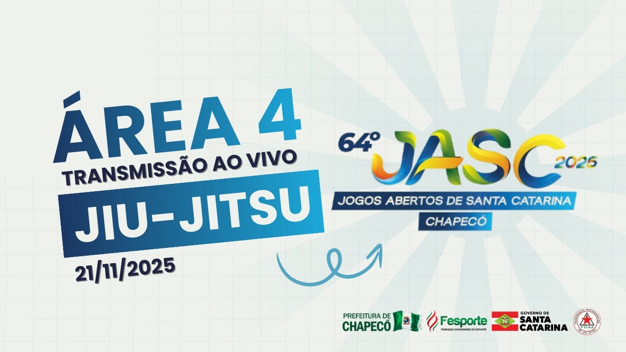 ÁREA 4  | 64° JASC EM CHAPECÓ | FEDERAÇÃO CATARINENSE DE JIU-JITSU (21/11/25)