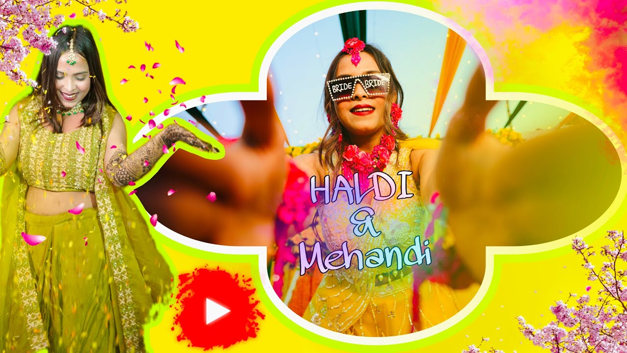 Haldi & Mendhi Traditional Video || #haldiceremony #mehndi #haldishorts #mehndishorts #haldimehndi
