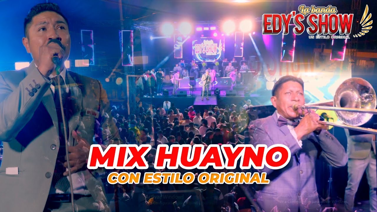 LA BANDA EDYS SHOW - MIX HUAYNO CON ESTILO ORIGINAL (Official Video 4K)