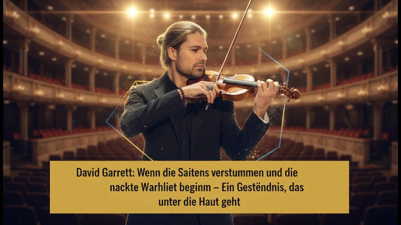 „Ich kann nicht mehr schweigen“ Warum David Garrett mit 45 die Maske fallen lässt