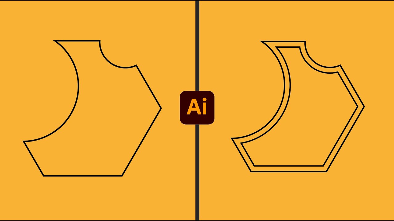 Scostare un tracciato - Illustrator tutorial