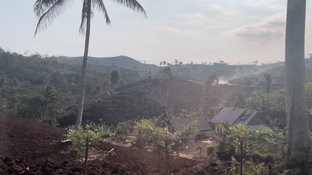 Exploring Malang, East Java, Indonesia in foggy and smoky conditions