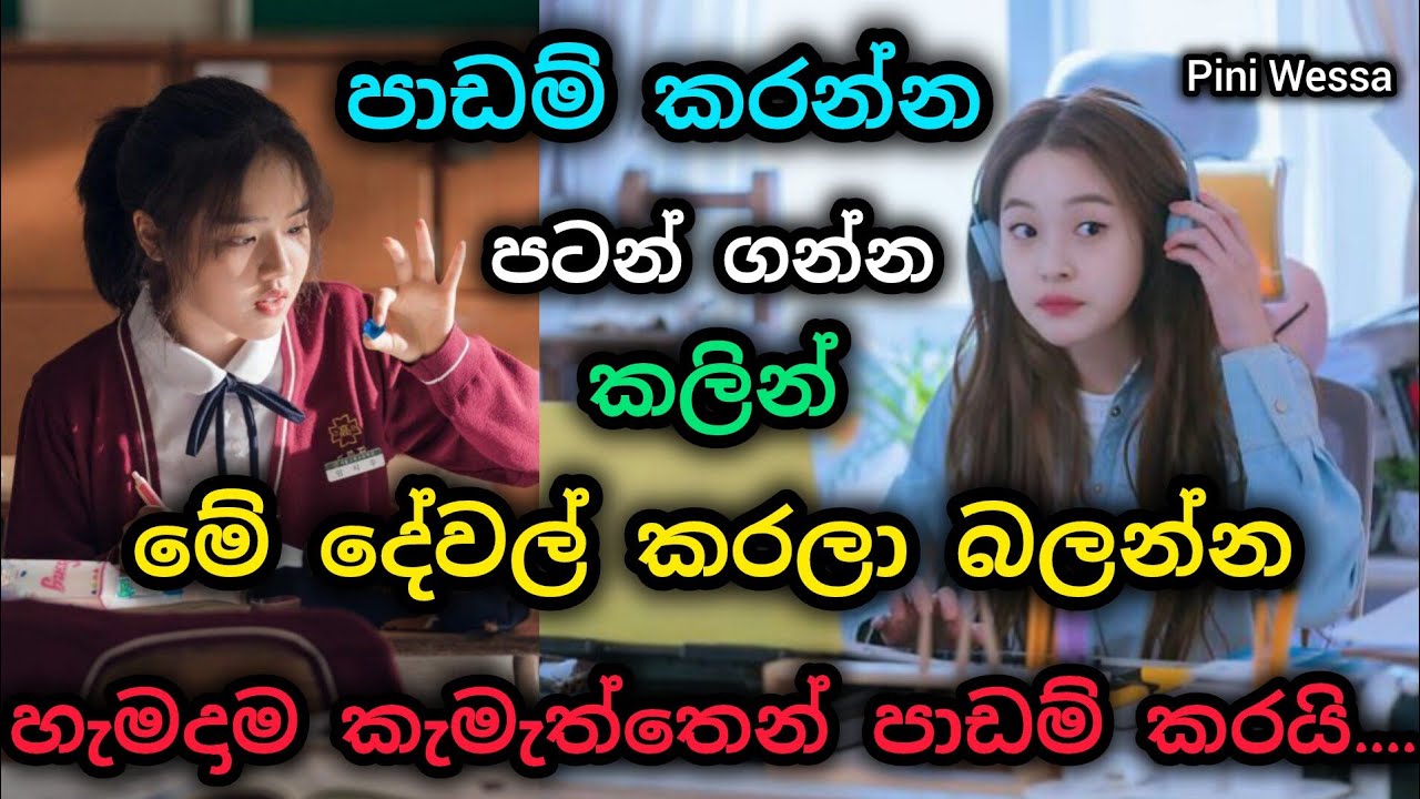 පාඩම් කරන්න පටන් ගන්න කලින් කලයුතු දේවල් 📚🤫❤