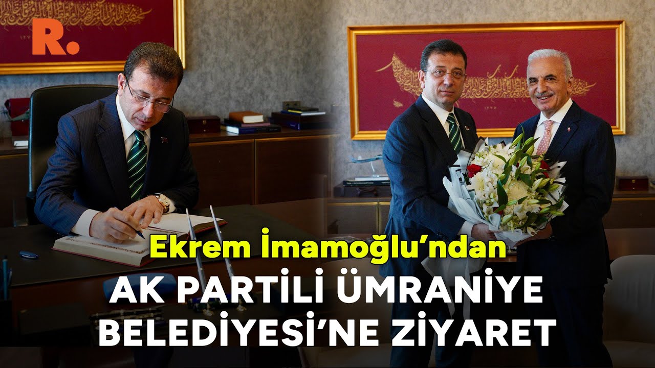 İmamoğlu'ndan AK Partili &Uuml;mraniye Belediye Başkanı İsmet Yıldırım'a tebrik ziyareti