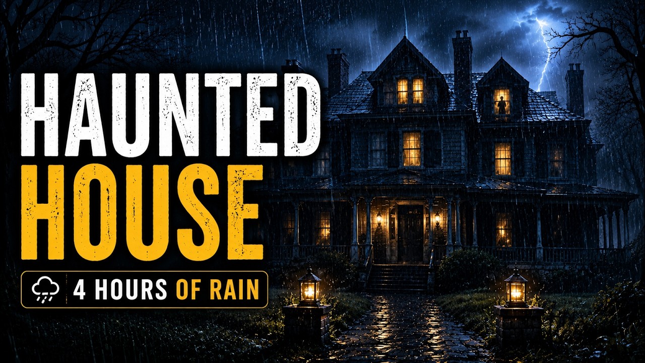Heavy Rain & Distant Thunder at Midnight Mansion