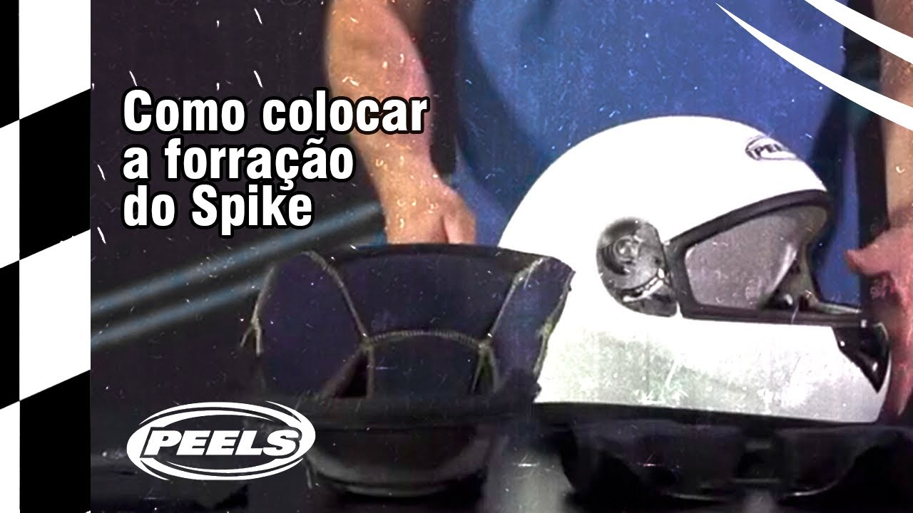 Como faz para colocar a forra&ccedil;&atilde;o do capacete Spike da Peels!