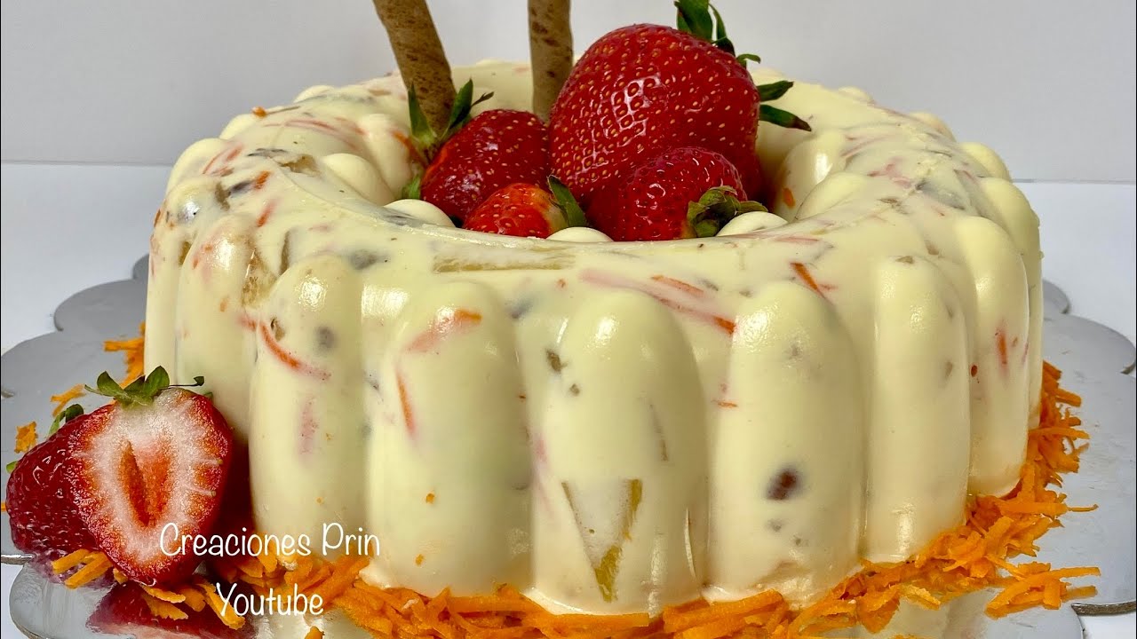 Gelatinas de Pi&ntilde;a Con Zanahoria Nuez y Pi&ntilde;a
