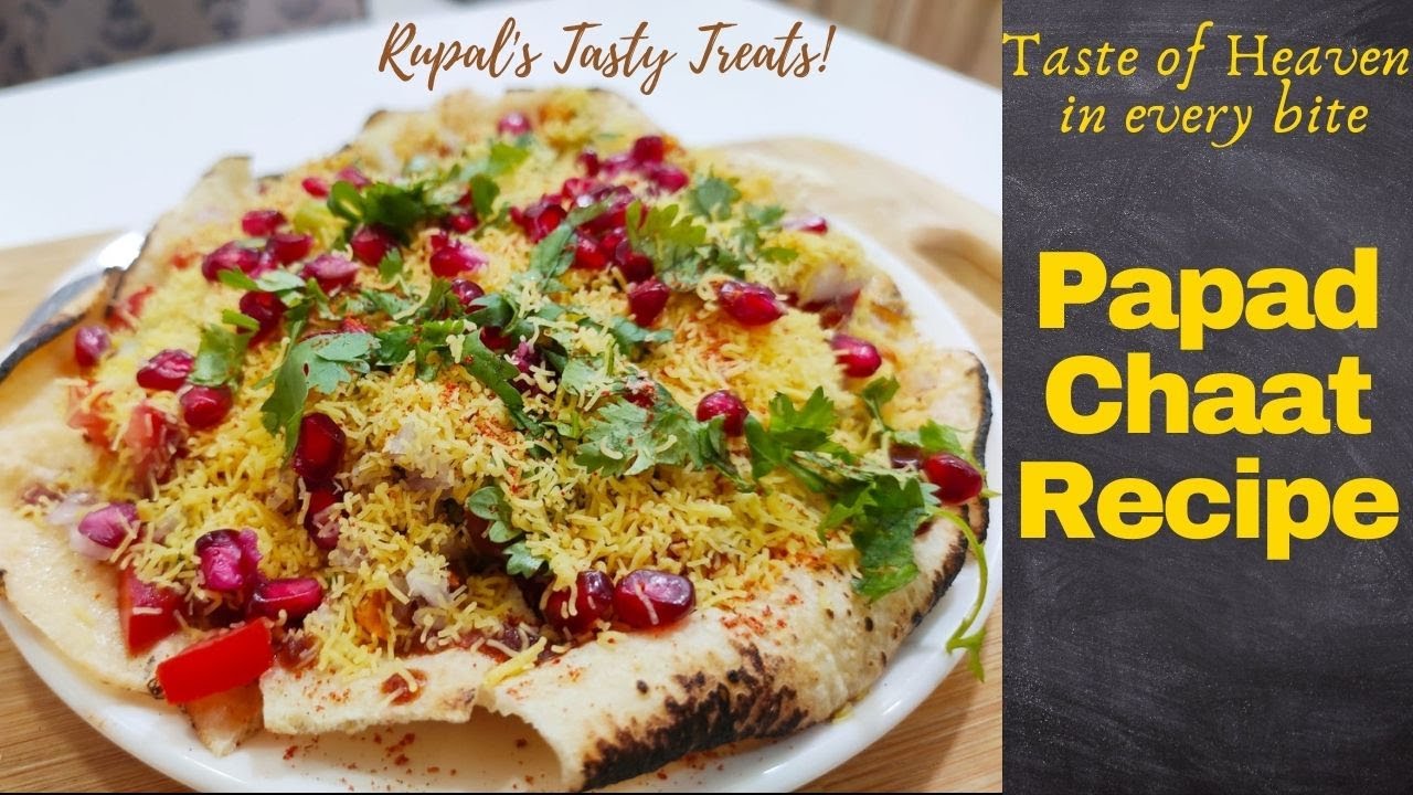Chatpati Roasted Masala Khichiya Papad Chaat Recipe - Street food