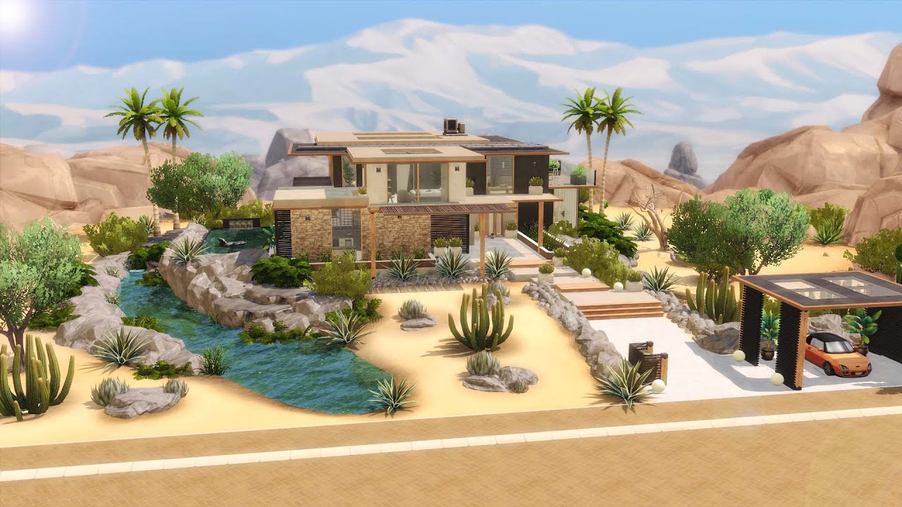 Desert Luxe House | The Sims 4 | No CC | Stop Motion