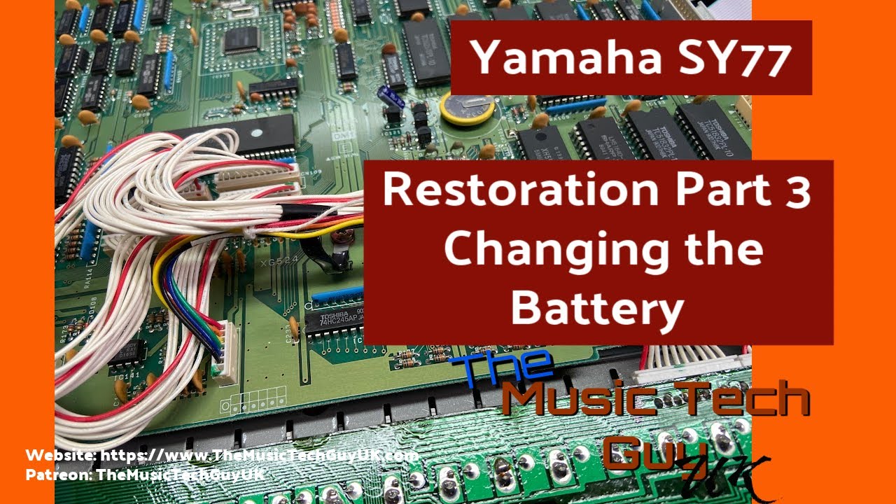 Reviving The Yamaha Sy77: Battery Replacement Guide - Restoration Part 3