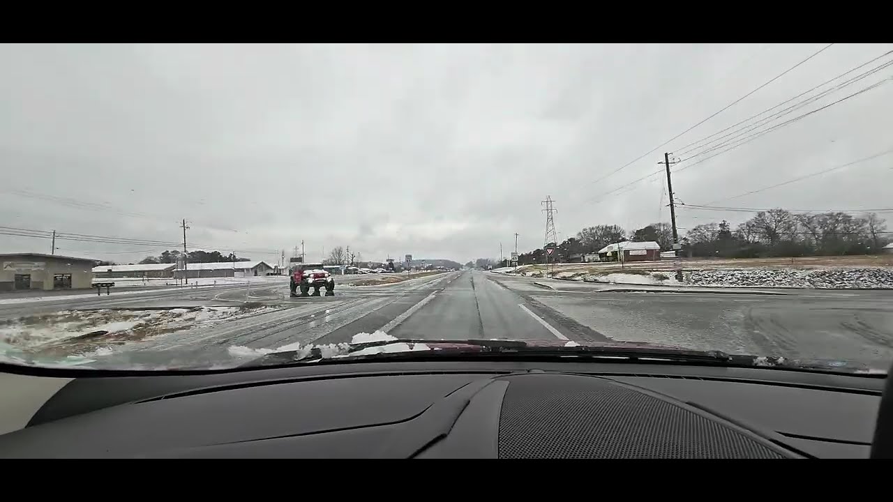May 1, 2025 Snow in Anniston AL slushy snow ice not too bad