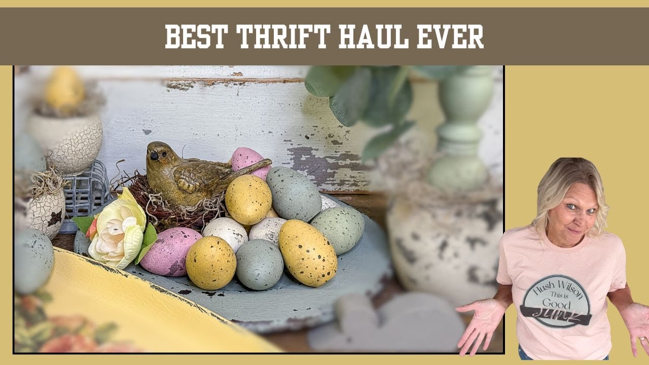 Spring Decor - Best Thrift Haul Ever.... Eggs for Spring