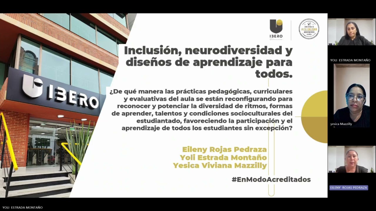 PONENCIA NODO 2 - INCLUSIÓN, NEURODIVERSIDAD Y DISEÑOS DE APRENDIZAJE PARA TODOS