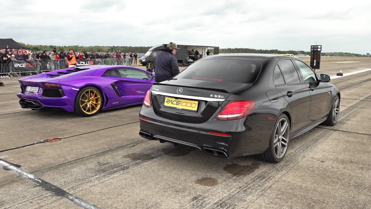 Mercedes-AMG E63S 4Matic+ vs Lamborghini Aventador LP700-4
