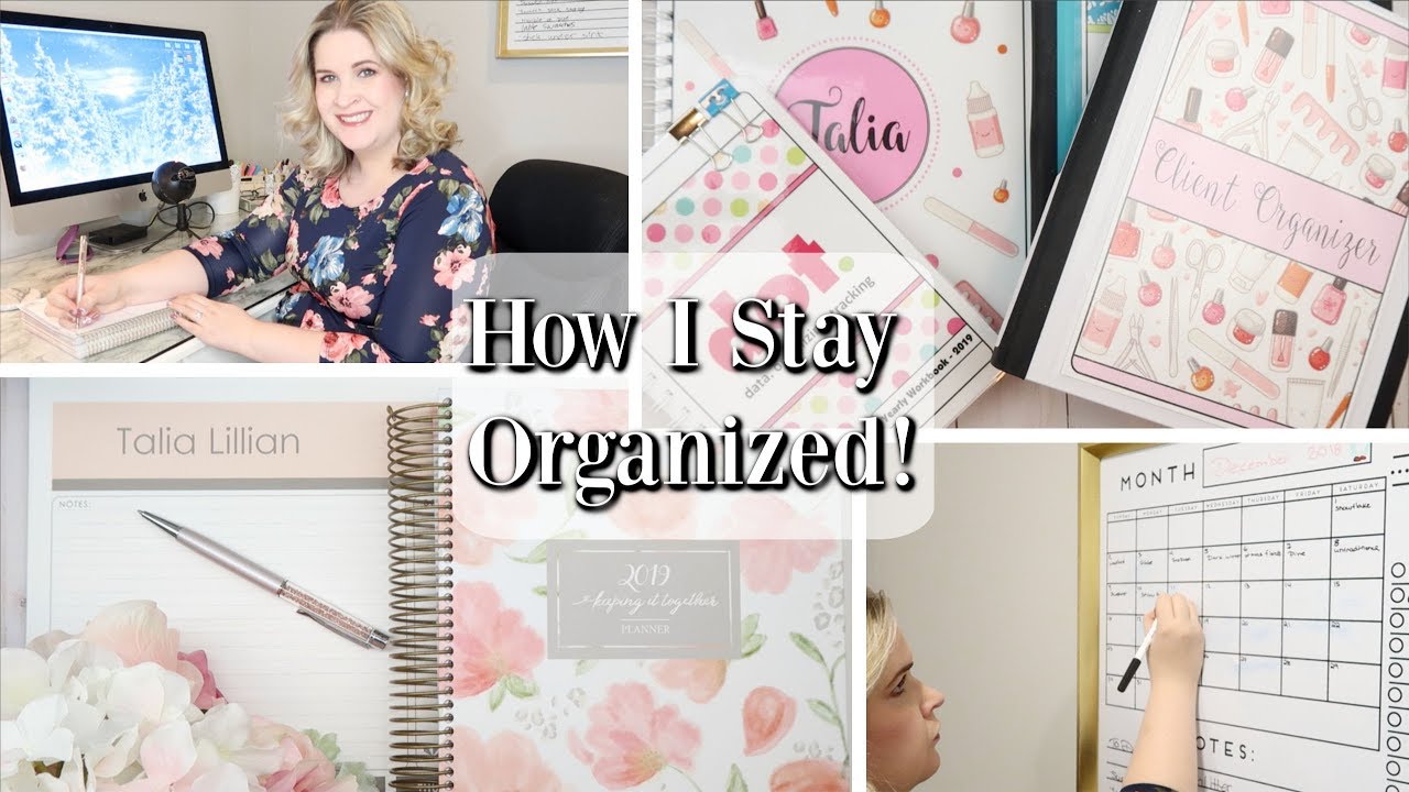 How I Stay Organized in the Nail Studio! | (With Clients & YouTube) | 2019 Planners