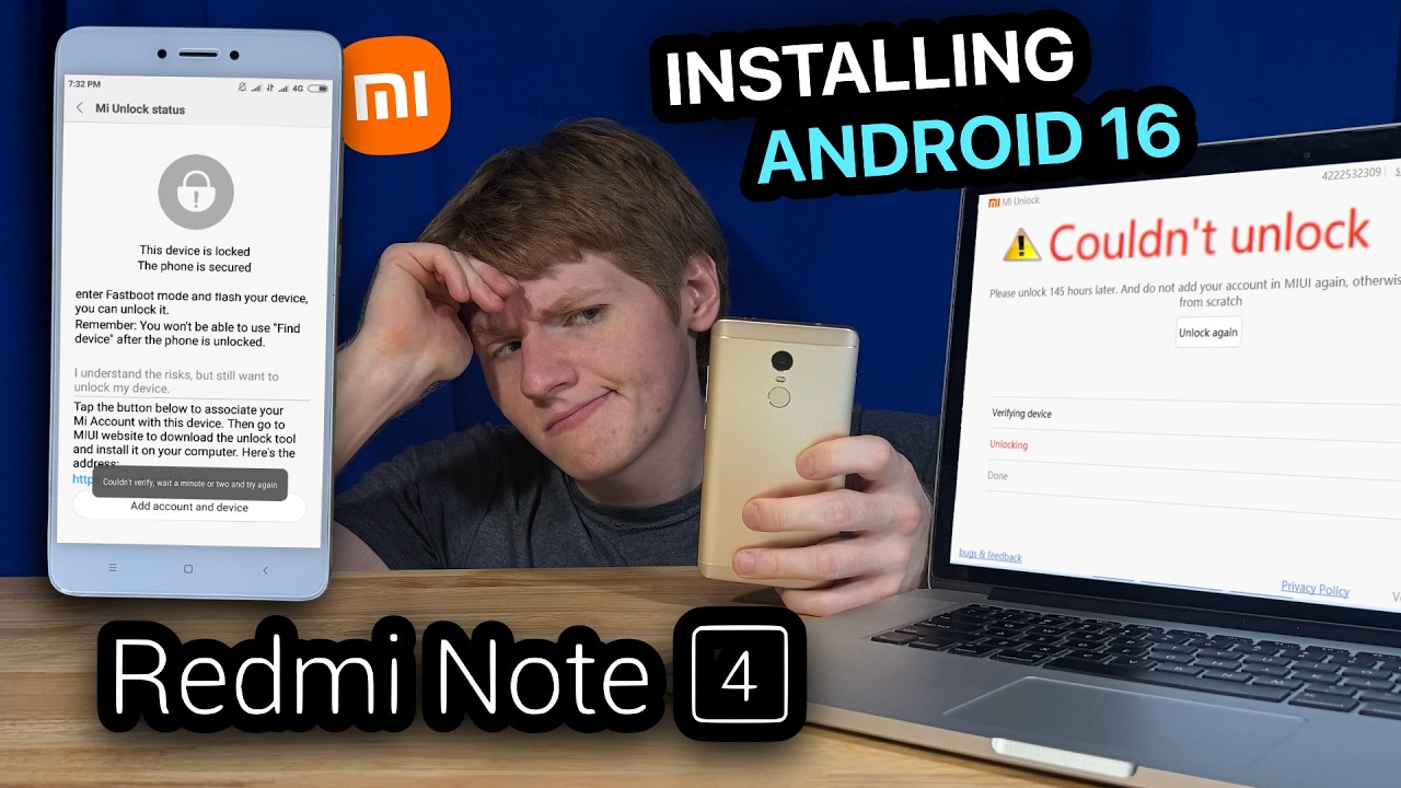 Установка Android 16 на Xiaomi Redmi Note 4 (кастомная прошивка)