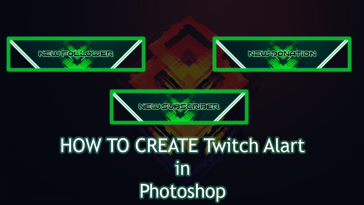 How to Create Twitch Alart in Photoshop | Gaming Twitch