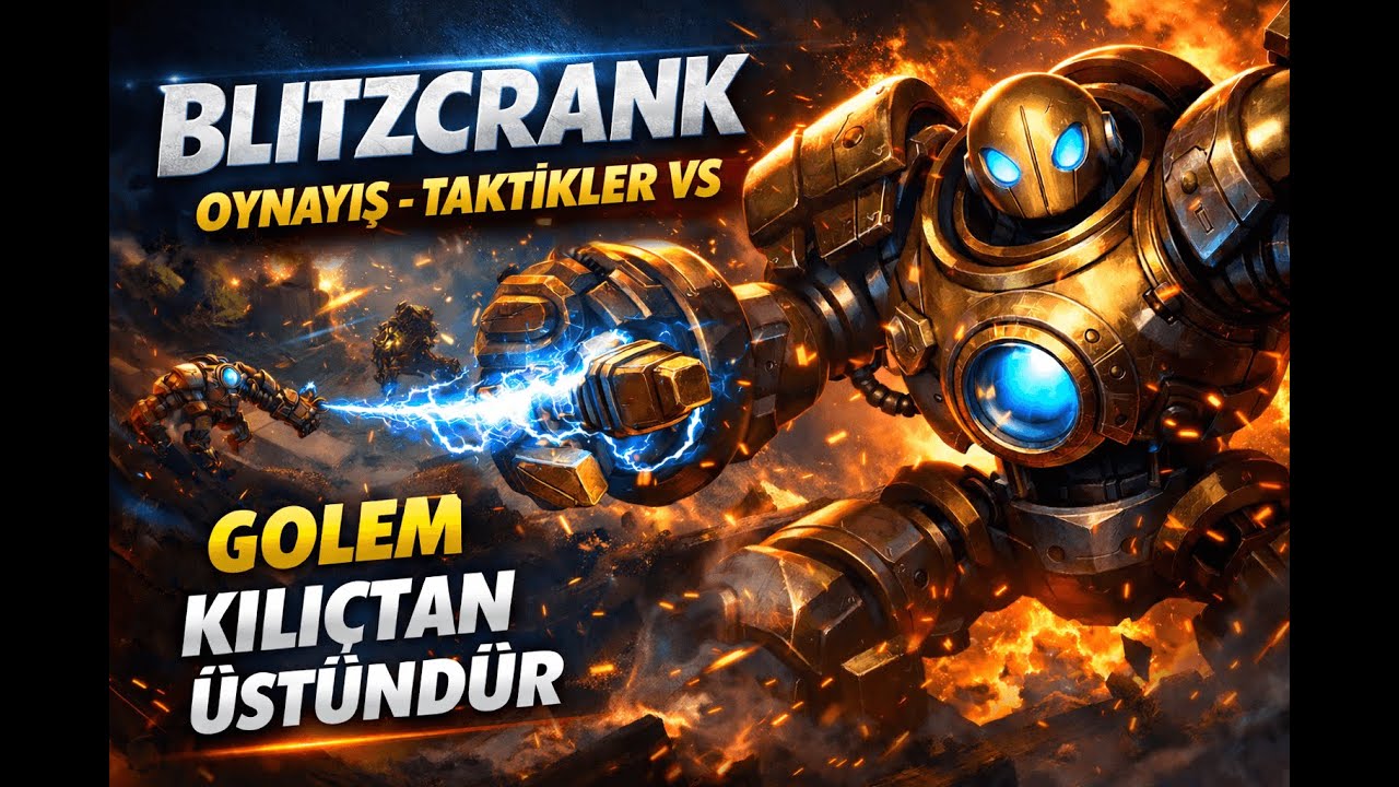 Golem Kılıçtan Üstündür! | Blitzcrank Oynayış, Taktikler