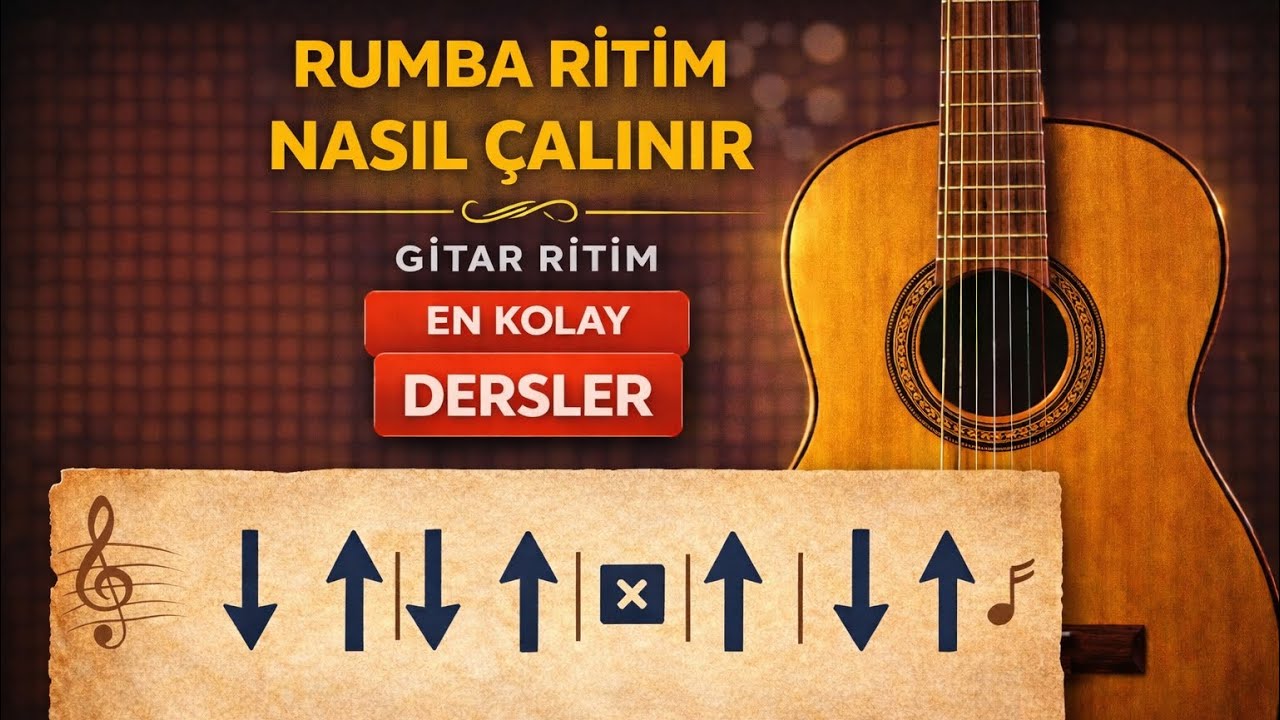 Gitar Dersi - Rumba Ritimi Nasıl Çalınır ? Başlangıçtan İleri Seviyeye!!