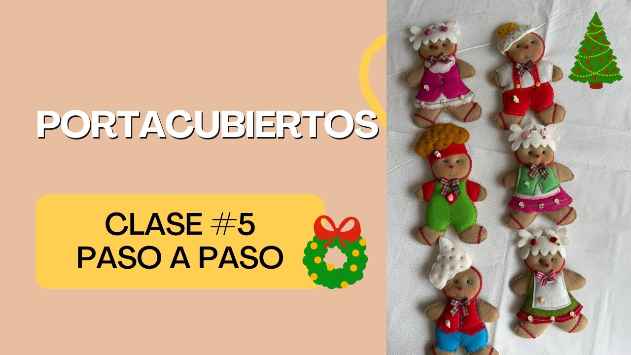 - clase #5. portacubiertos navideños.