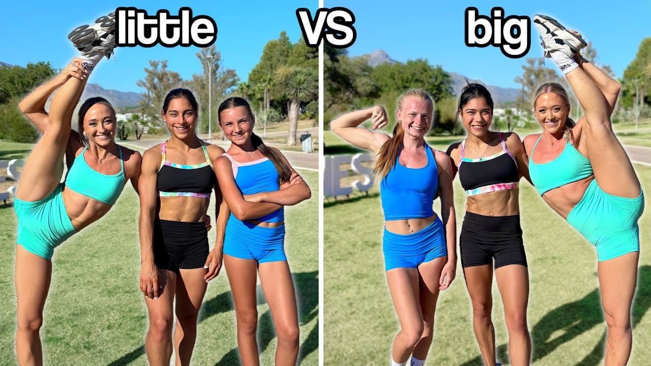 Big Sisters VS Little Sisters Gymnastics Challenge!