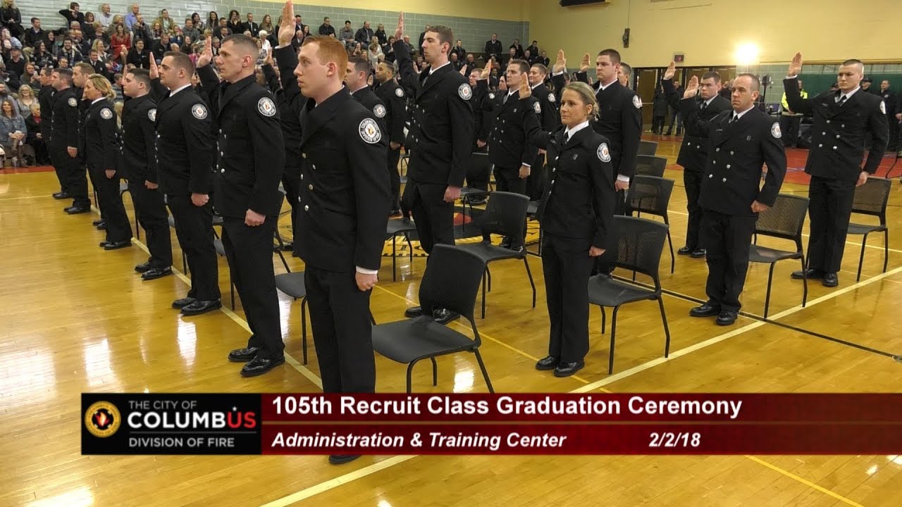 2018 Columbus Division of Fire Graduation Ceremony, Feb 2, 2018