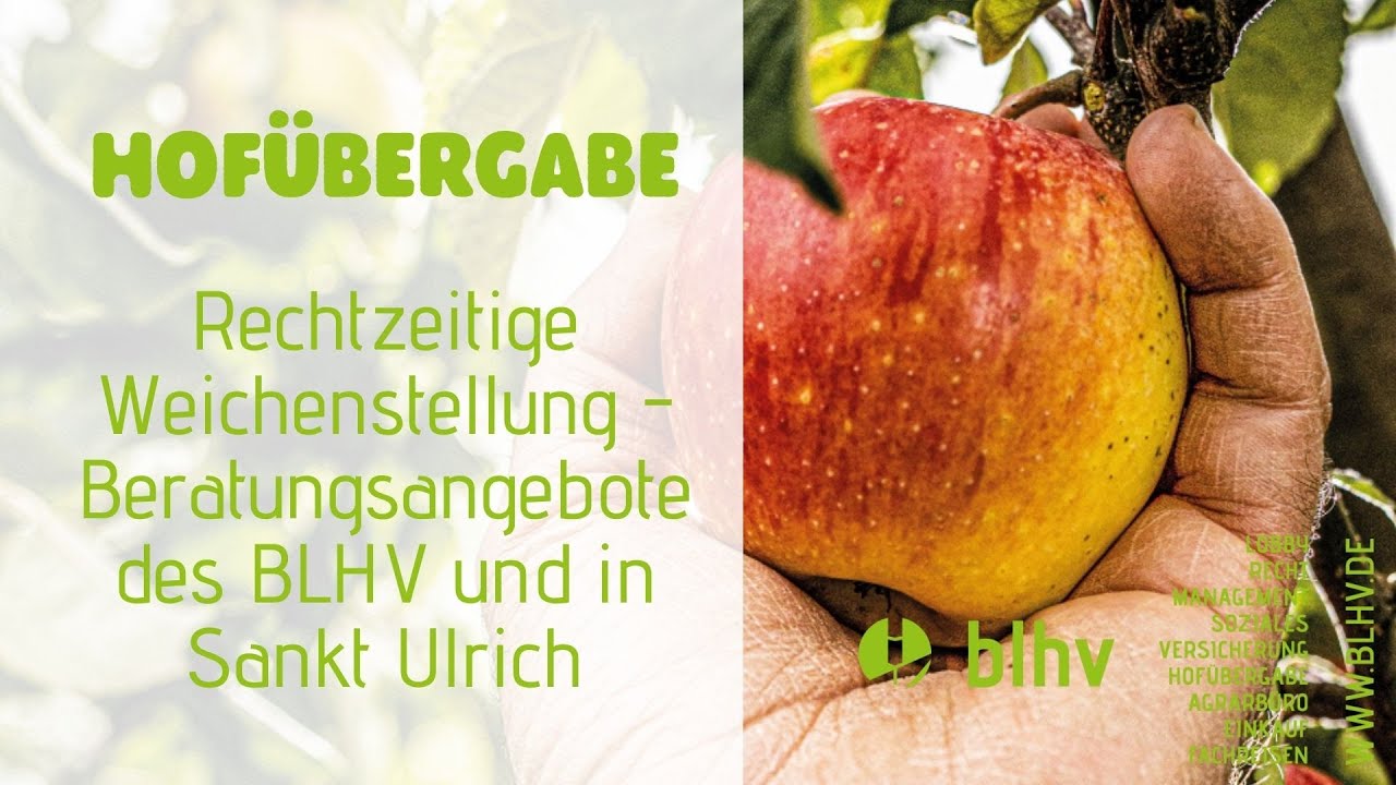 Rechtzeitige Weichenstellung f&uuml;r die Hof&uuml;bergabe