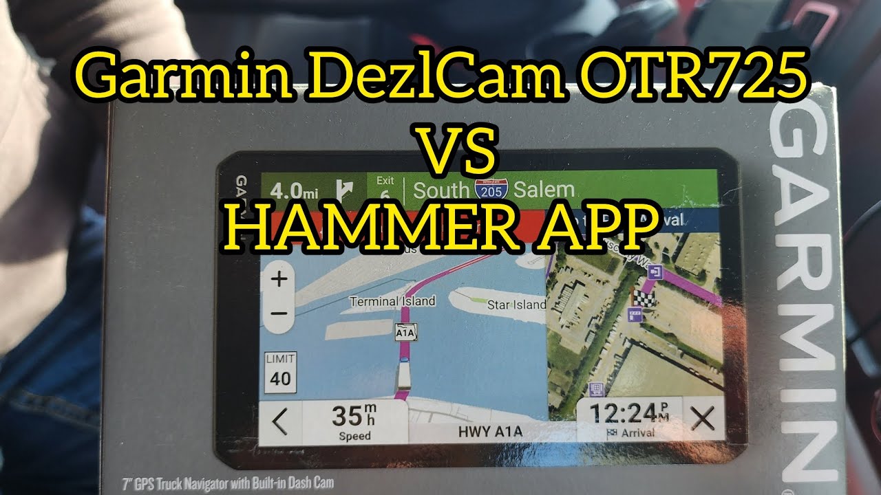 Garmin DezlCam OTR725 против Hammer App: какой навигационный инструмент лучше всего подходит даль...