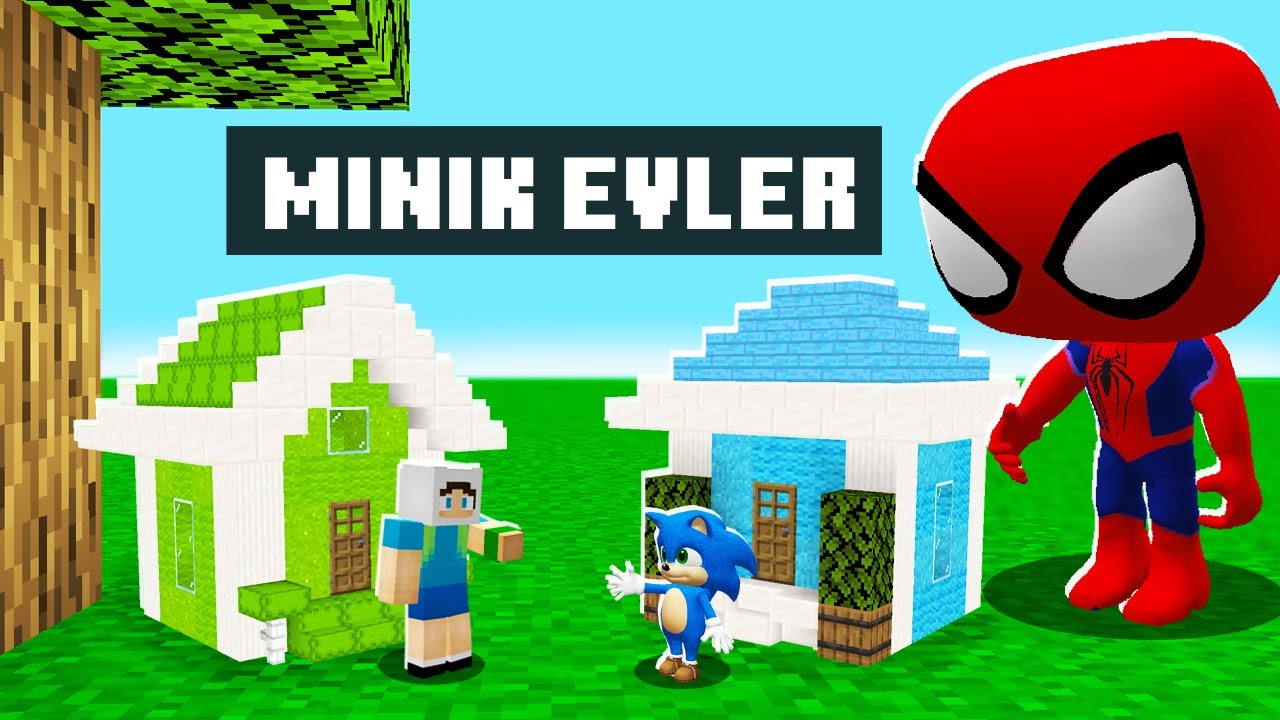 ENES ARSLAN VS BEBEK SONİC KÜÇÜK EV SAVAŞI - 😱 Minecraft