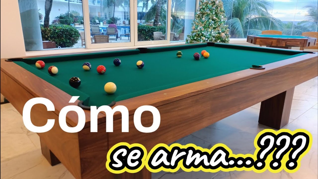 Montaje Completo de Mesa de Billar - Nivelación de Pizarra, Paño, Bandas y Buchacas, Todo Explicado.