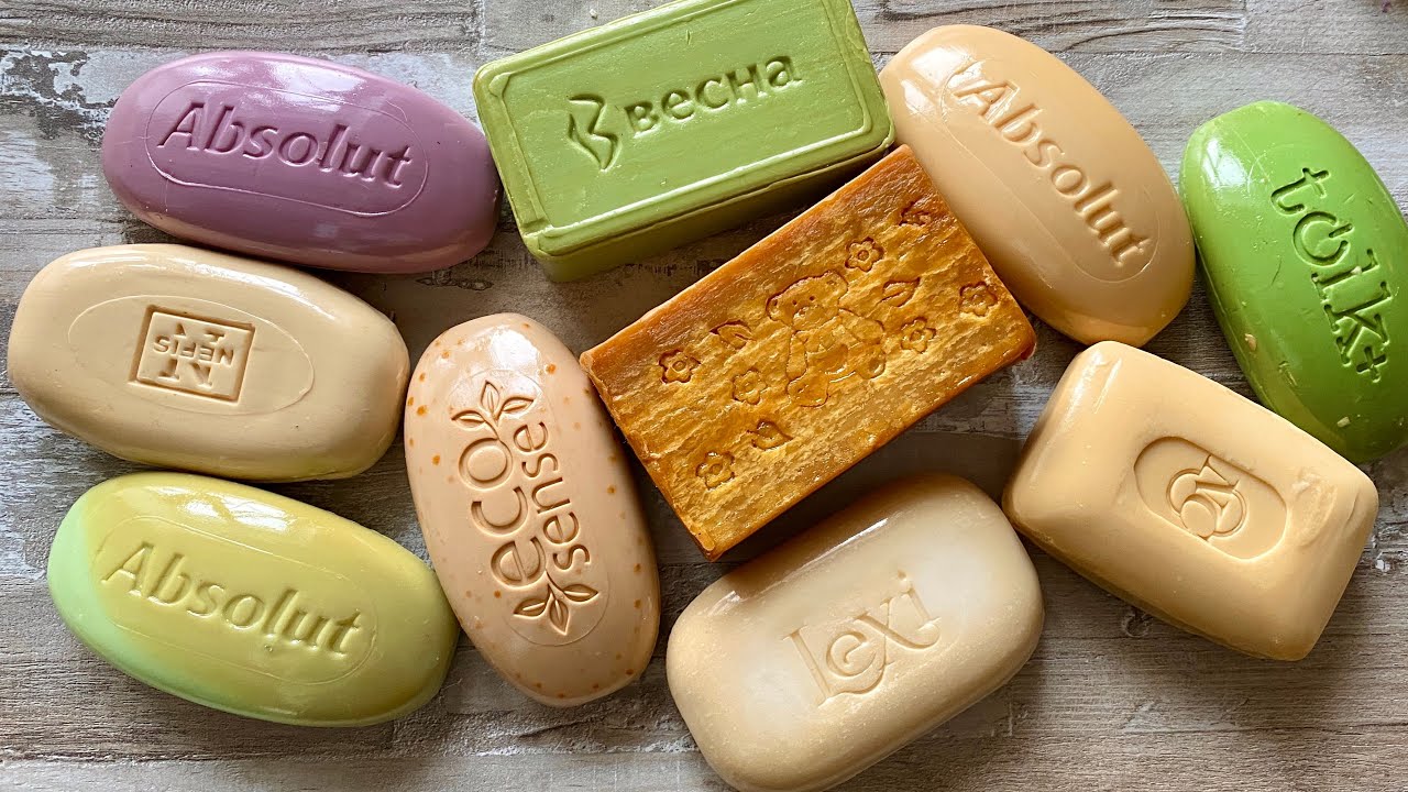 ASMR Cutting rancid soap| Soap carving | Резка прогорклого мыла