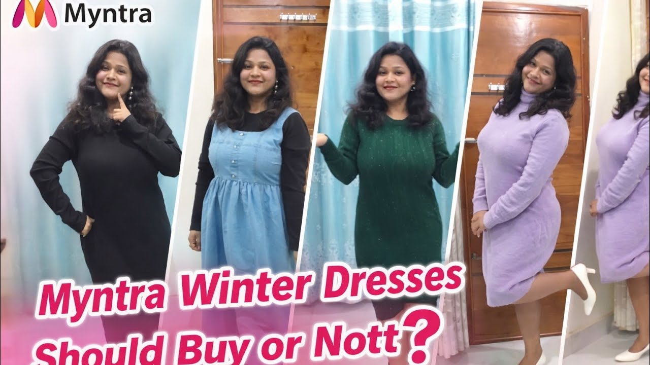 Myntra winter dressess 😱buy or not 🤞|myntra dresses|suman's cozy corner|myntra winter partywear