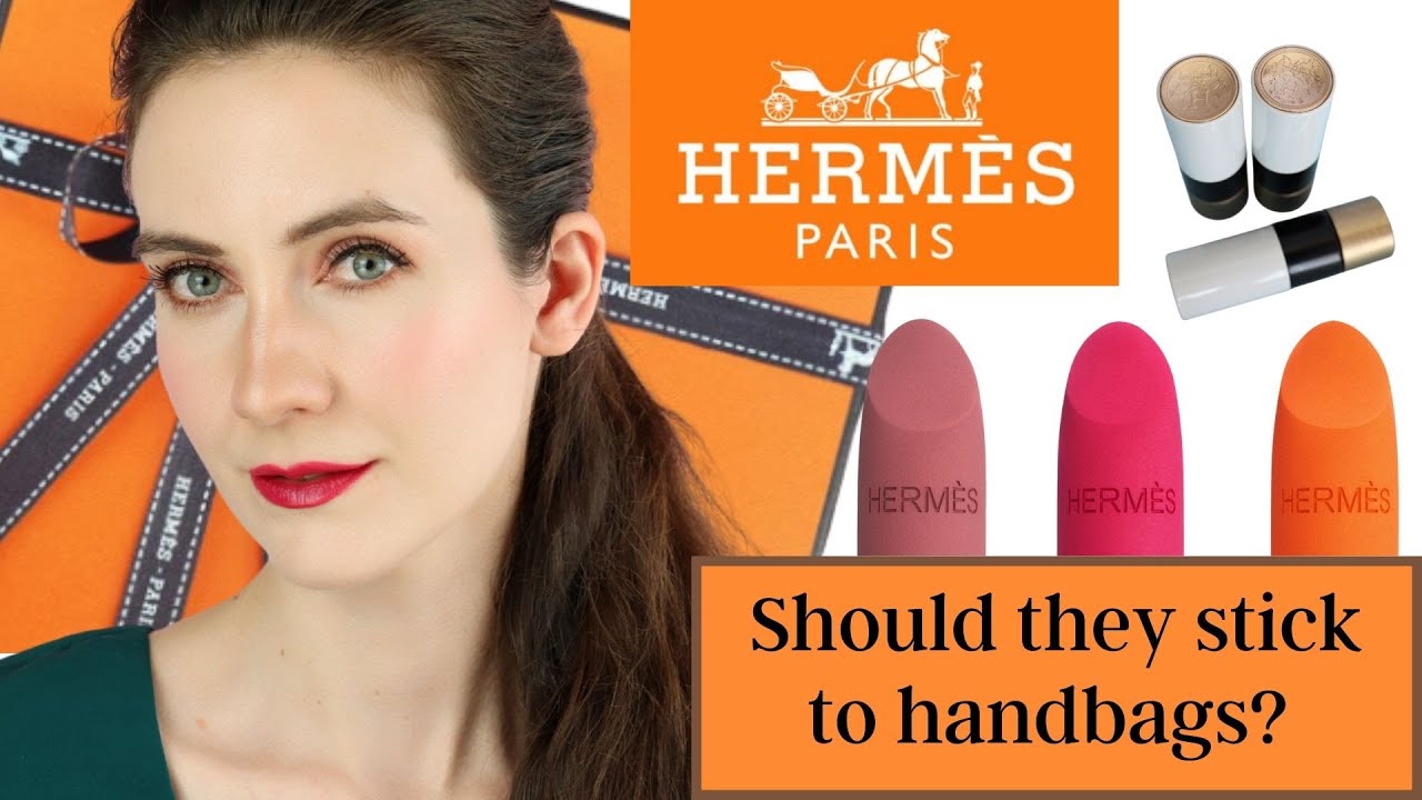 HERMES Matte Lipsticks | Rose Boise| Rouge Casaque | Rose Velours | Review & Swatches