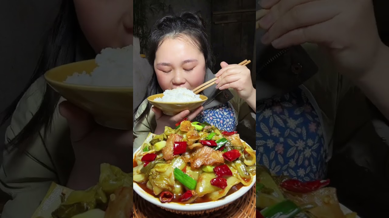 贵州无盐酸菜（没有咸味，只有酸味）炒啥都可以，嘎嘎脆爽好吃#美食 #酸菜