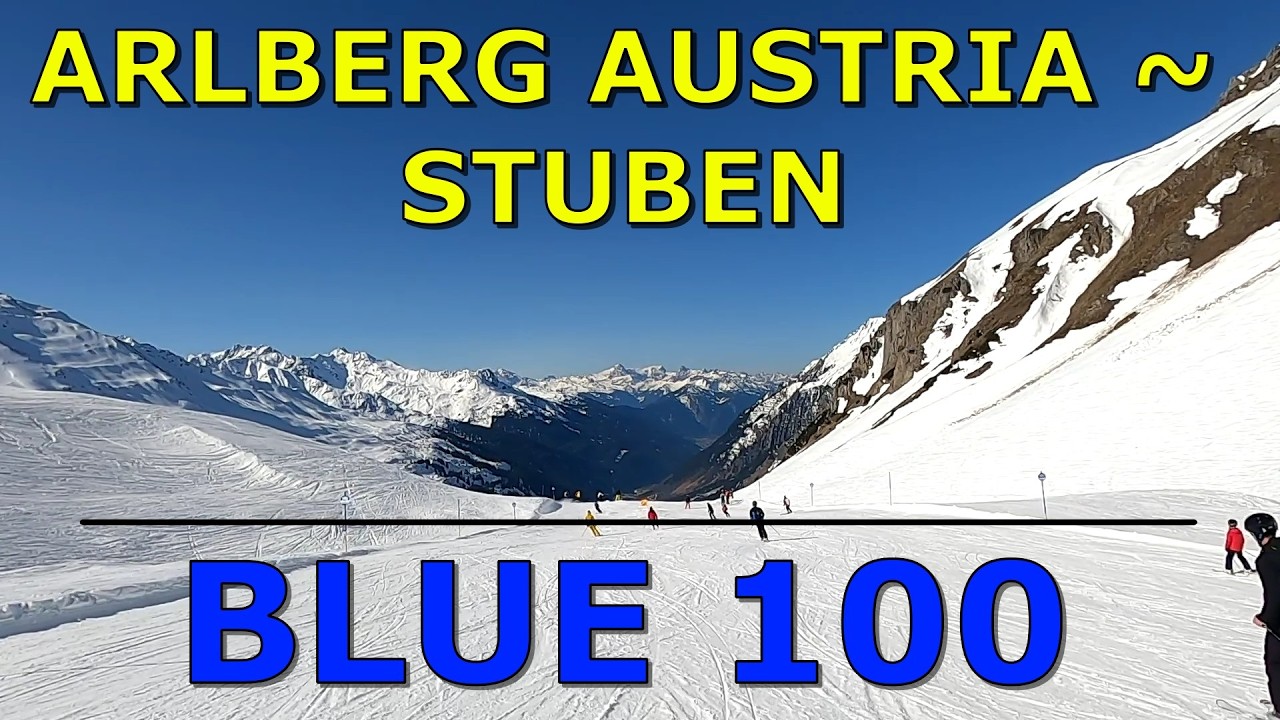 Stuben Austria Skiing | Blue 100 GoPro HD POV to bottom of Flexen Lift |  Arlberg March 2025
