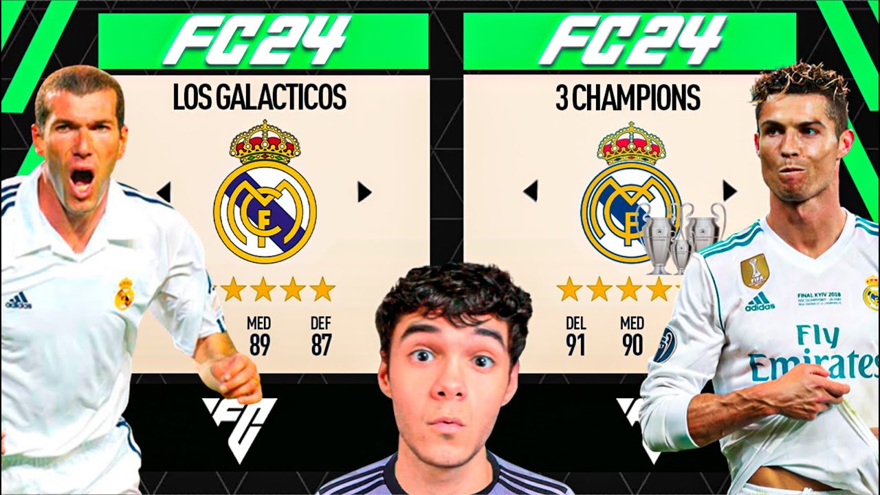 ¡REAL MADRID DE LOS GALACTICOS vs REAL MADRID DE LAS 3 CHAMPIONS!