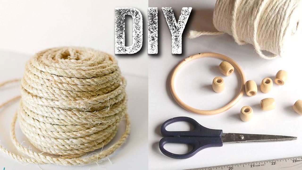 🔊 КРАСОТА из ДЖУТА (каната, веревки) и доступных материалов своими руками Jute craft ideas easy. DIY
