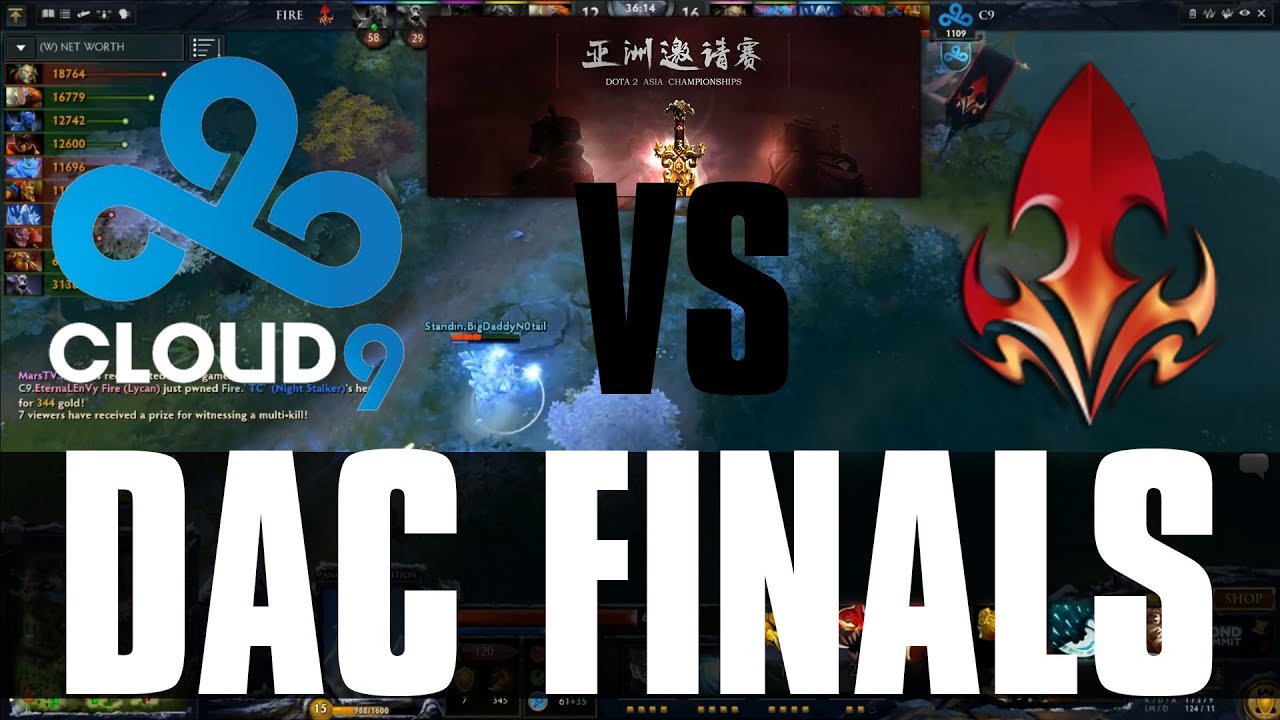 DAC America Finals - Cloud 9 vs Fire - @LDdota & @MerliniDota - Game 5 - Cloud 9 Teamfight Control