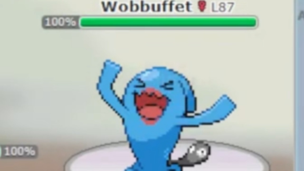 Wobbuffet Is Now Wearing Lipstick lol