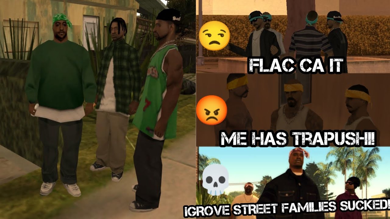 GTA SA LS Gangs provoking Gsf quotes #gta #rockstargames #gtasanandreas